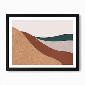 Abstract Hills Art Print