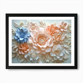 Paper Flower Wall Art 17 Art Print