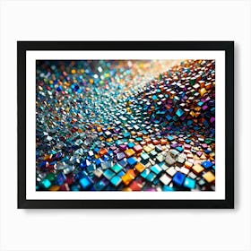 Abstract Cubes 2 Art Print