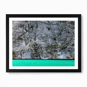 Green Lake In The Mountains (Greenland Series) Art Print