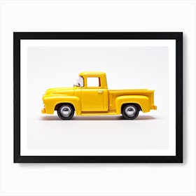 Toy Car 56 Ford Truck Yellow Art Print