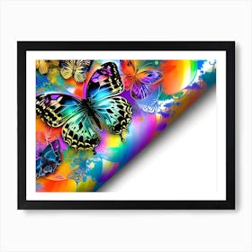 Colorful Butterflies 2 Art Print