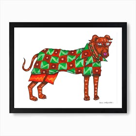 Very Fashionable Dog Art Print