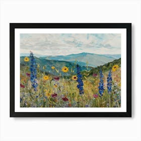 Wildflowers In The Mountains 6 Art Print