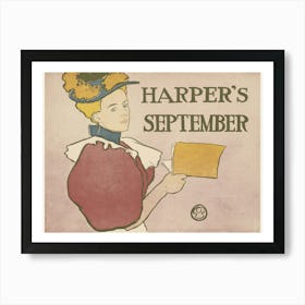 Harper S September, Edward Penfield Art Print