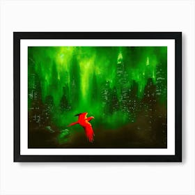 Bird In The City Art Print