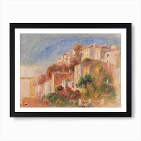View From The Garden Of The Post Office, Cagnes, Pierre Auguste Renoir Art Print