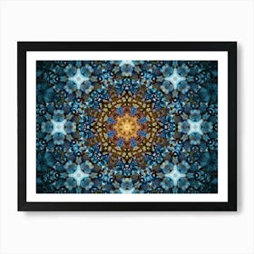 Abstraction Blue Constellation Art Print