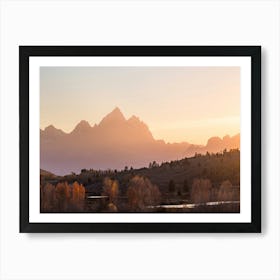 Grand Teton National Park Sunset Art Print