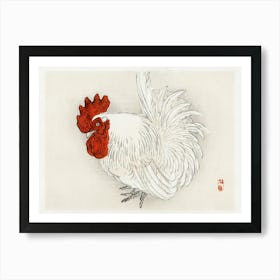 Japanese Bantam, Kōno Bairei Art Print