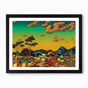 Asian Landscape Art Print