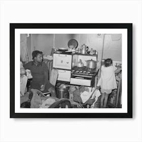 Kitchen In Crowded Apartment, Chicago, Illinois By Russell Lee Art Print