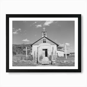 Untitled Photo, Possibly Related To Old Church At Holman, New Mexico By Russell Lee Art Print