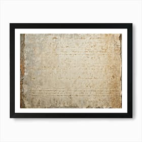 Ancient Stone Wallpaper Encompassing Clean Empty Sheetdoesnt Come Armed With Any Antecedents Set (5) Art Print