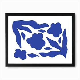 Blue Flowers 3 Art Print