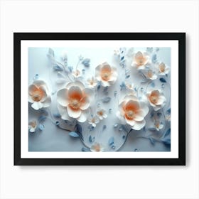 Paper Flowers 103 Art Print