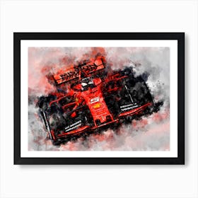 Vettel 2019, Formula 1 Art Print