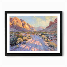 Western Sunset Landscapes Red Rock Canyon Nevada 2 Art Print