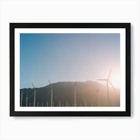 Palm Springs Windmills on Film Art Print