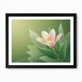 Pink Lily Art Print