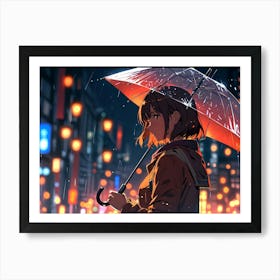 Rainy Night Art Print