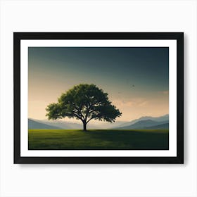 Lone Tree 1 Art Print