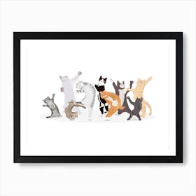 Dancing Cat Art Print