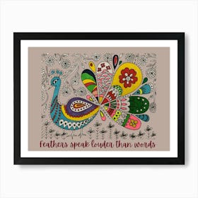 Feathers speak louder than Words by DollyJ Poster