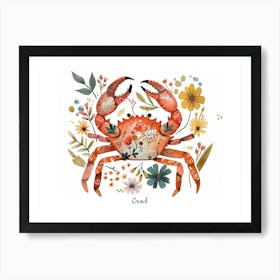 Little Floral Crab 3 Poster Art Print