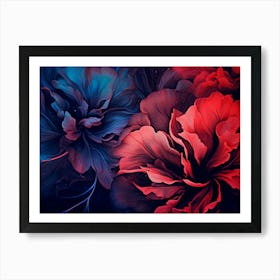 Psychedelic Flowers Art Print