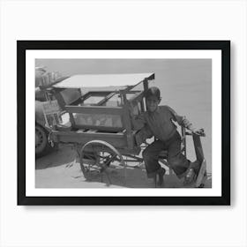 Mexican Boy, Vendor Of Candy And Papers In Market At San Antonio, Texas By Russell Lee Art Print