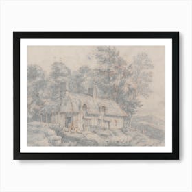 Cottage In Herefordshire, David Cox Art Print