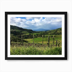 Lush Views in Costa Rica during Rainy Season Art Print