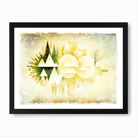 Landscape Abstract Art Illustration In A Painting Style 10 Art Print