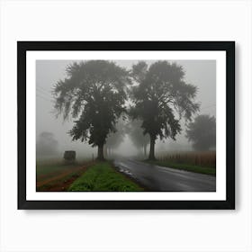 Foggy Road 2 Art Print