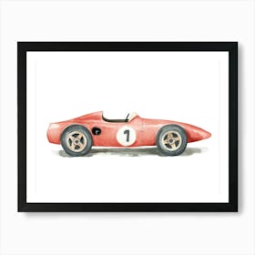 Ferrari Racing Car Art Print