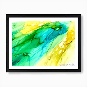 Abstract Watercolor Painting 3 Art Print