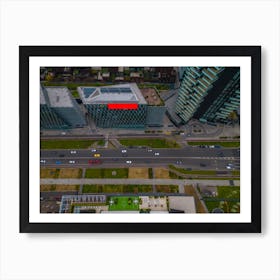 Aerial View Milan City Print. Aerial Photography Art Print