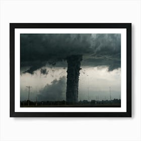 Tornado - Tornado Stock Videos & Royalty-Free Footage Art Print