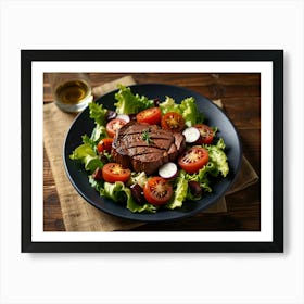 Steak On A Plate 2 Art Print