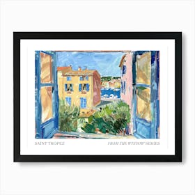 Saint Tropez From The Window Series Poster Painting 2 Art Print
