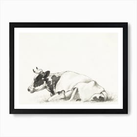 Lying Cow, Jean Bernard Art Print