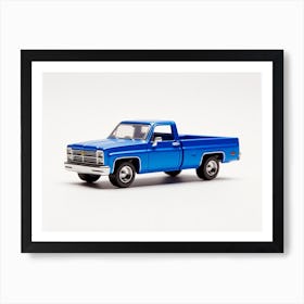 Toy Car 83 Chevy Silverado Blue Art Print