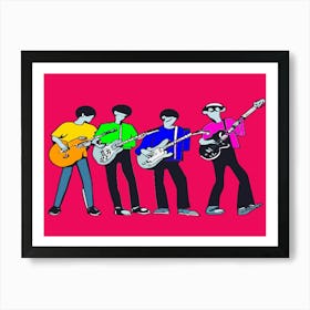 Stage Act Band Music Pop Art Illustration Art Print