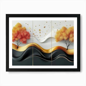 Autumn Trees 4 Art Print