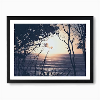 Sunset And Beach_6 Art Print