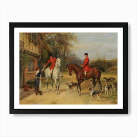 Hunter And Hounds Art Print