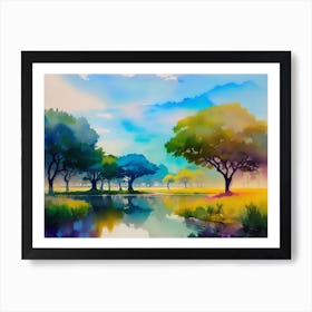 Landscape Painting 28 Art Print