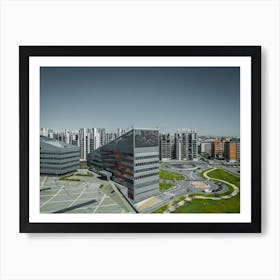 Aerial View Milan, Italy - Casa Milan - Cityscape Wall Art Art Print