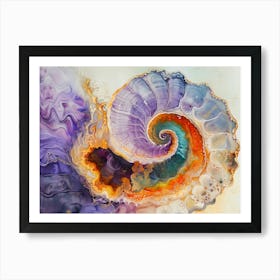 Spiral Shell Art Print